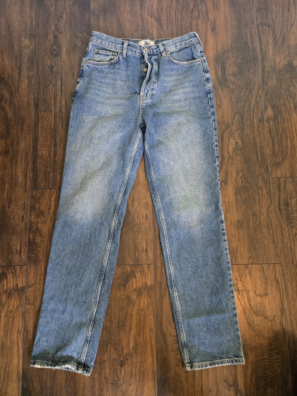 We The Free Women's Light Blue Straight Leg Jeans